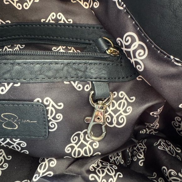 Jessica Simpson Leopard Print Tote / Shoulder Bag with Crossbody Strap - Picture 5 of 11